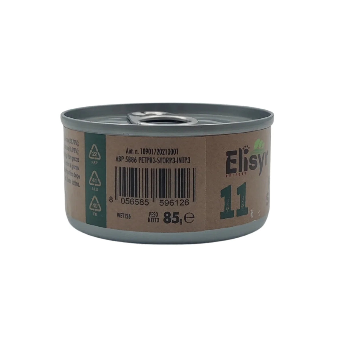 Elisyr - Alimento umido complementare per gatti adulti - Pollo e Salmone - 85 gr