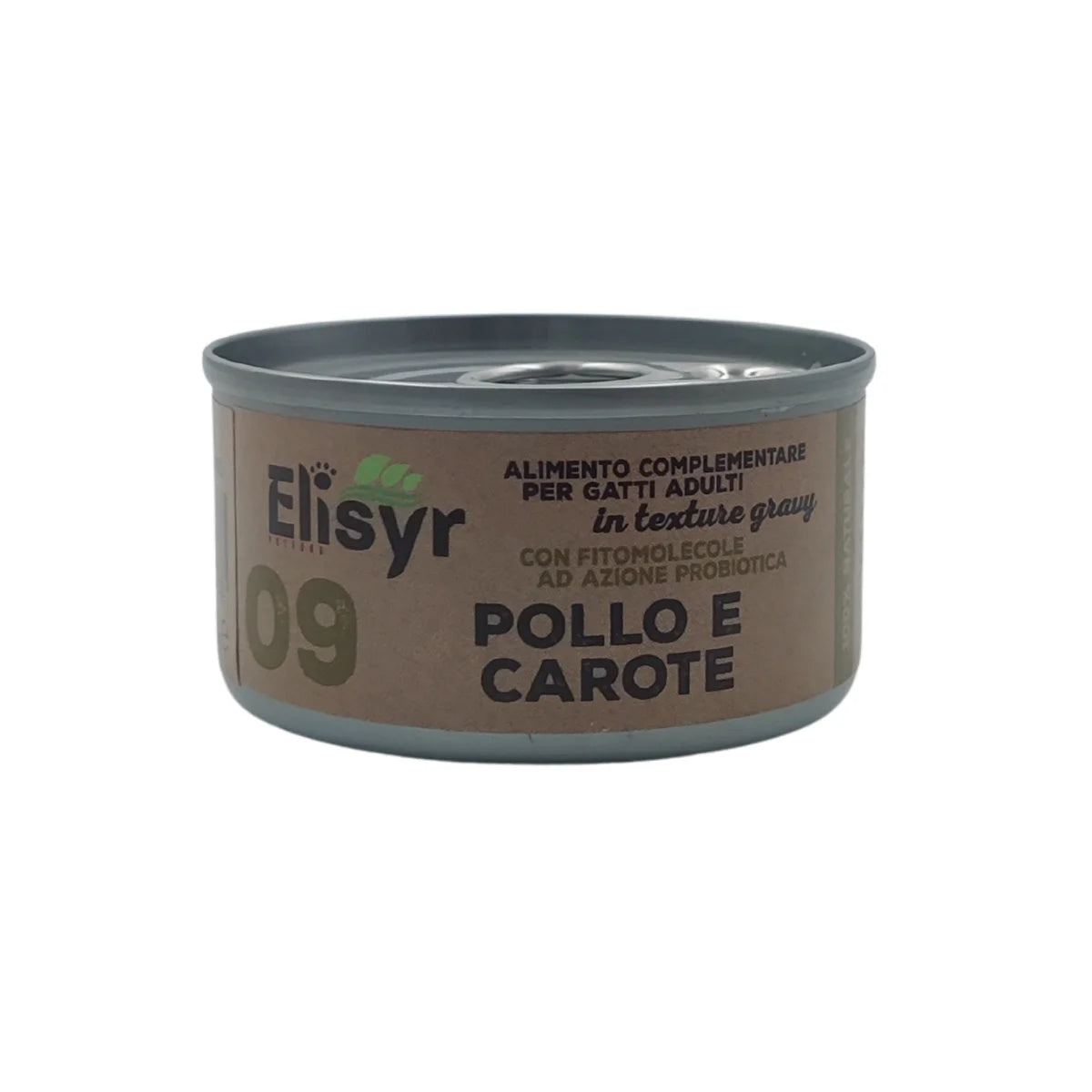 Elisyr - Alimento umido complementare per gatti adulti - Pollo e Carote - 85 gr