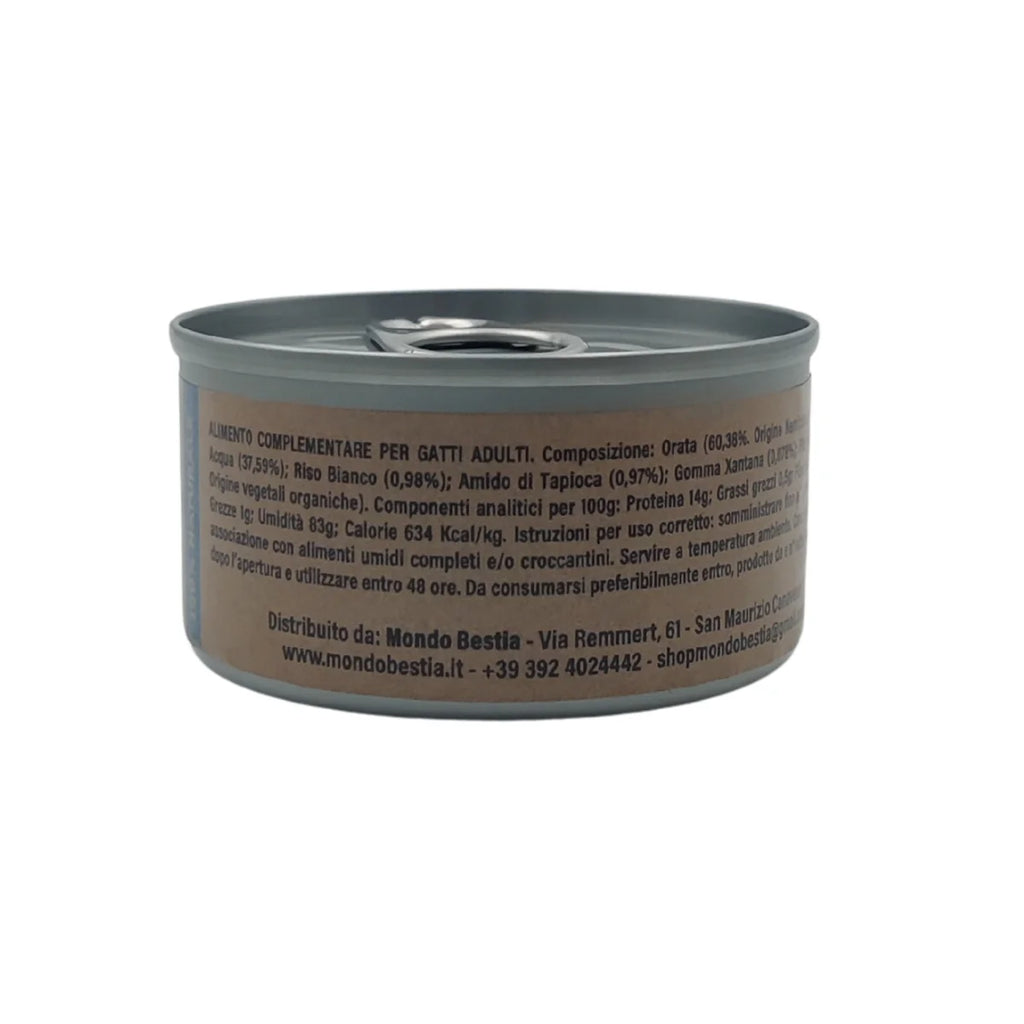 Elisyr - Alimento umido complementare per gatti adulti - Orata Selezionata - 85 gr