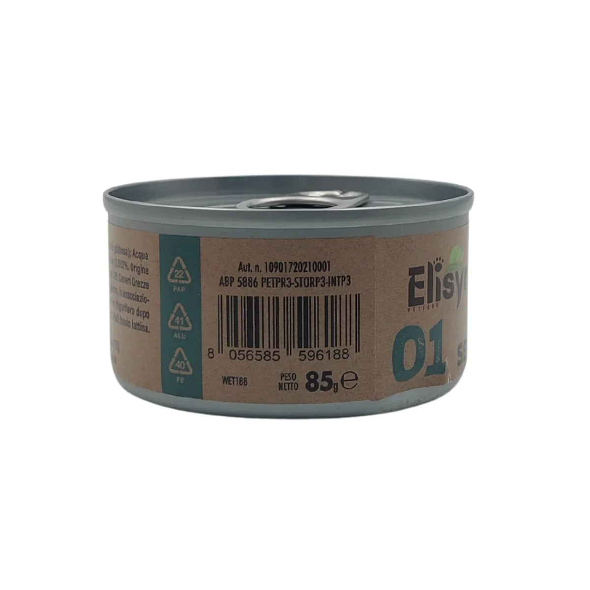 Elisyr - Alimento umido complementare per gatti adulti - Sardina Selezionata - 85 gr