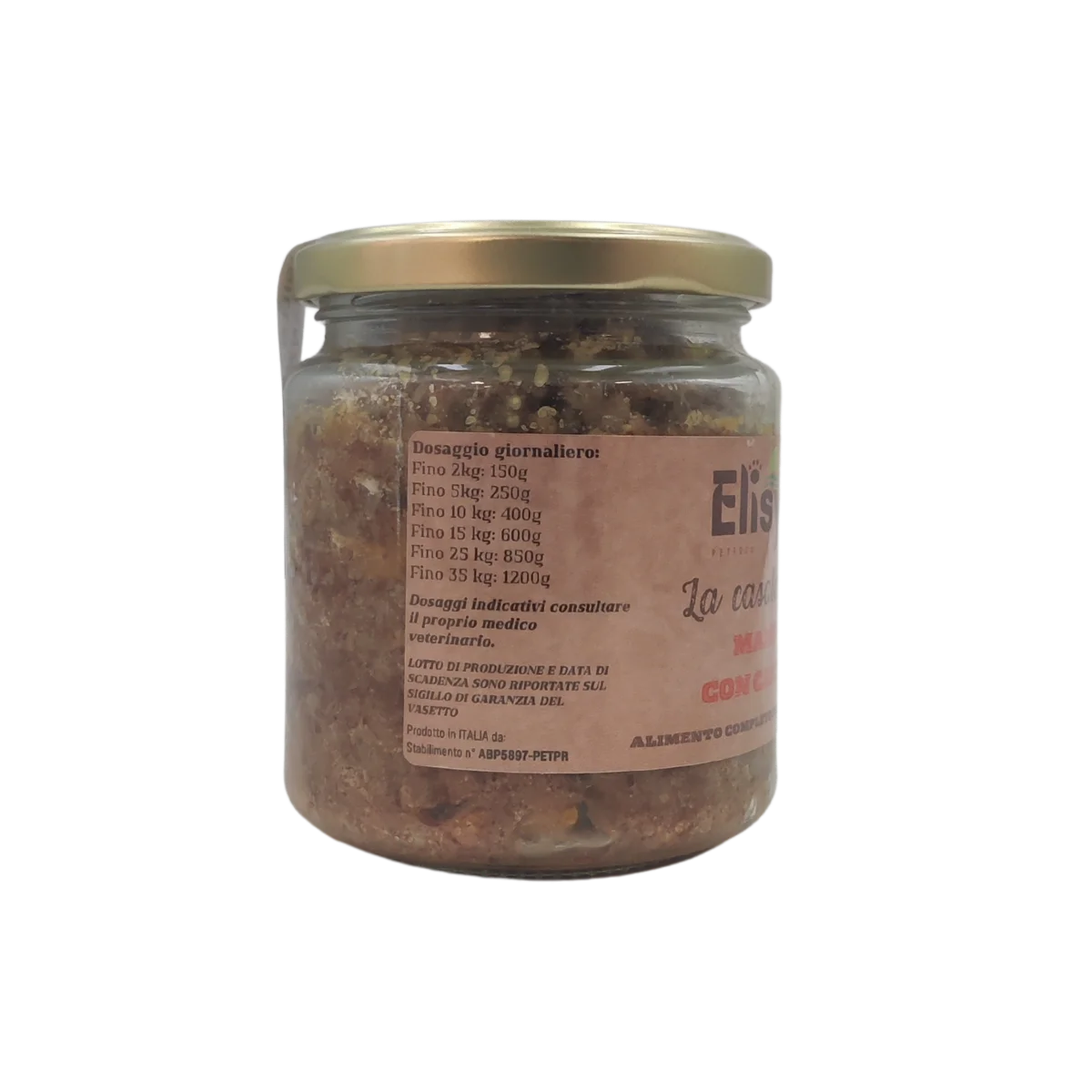 Manzo con Carote - Alimento completo per Cani Adulti - Elisyr La Casalinga