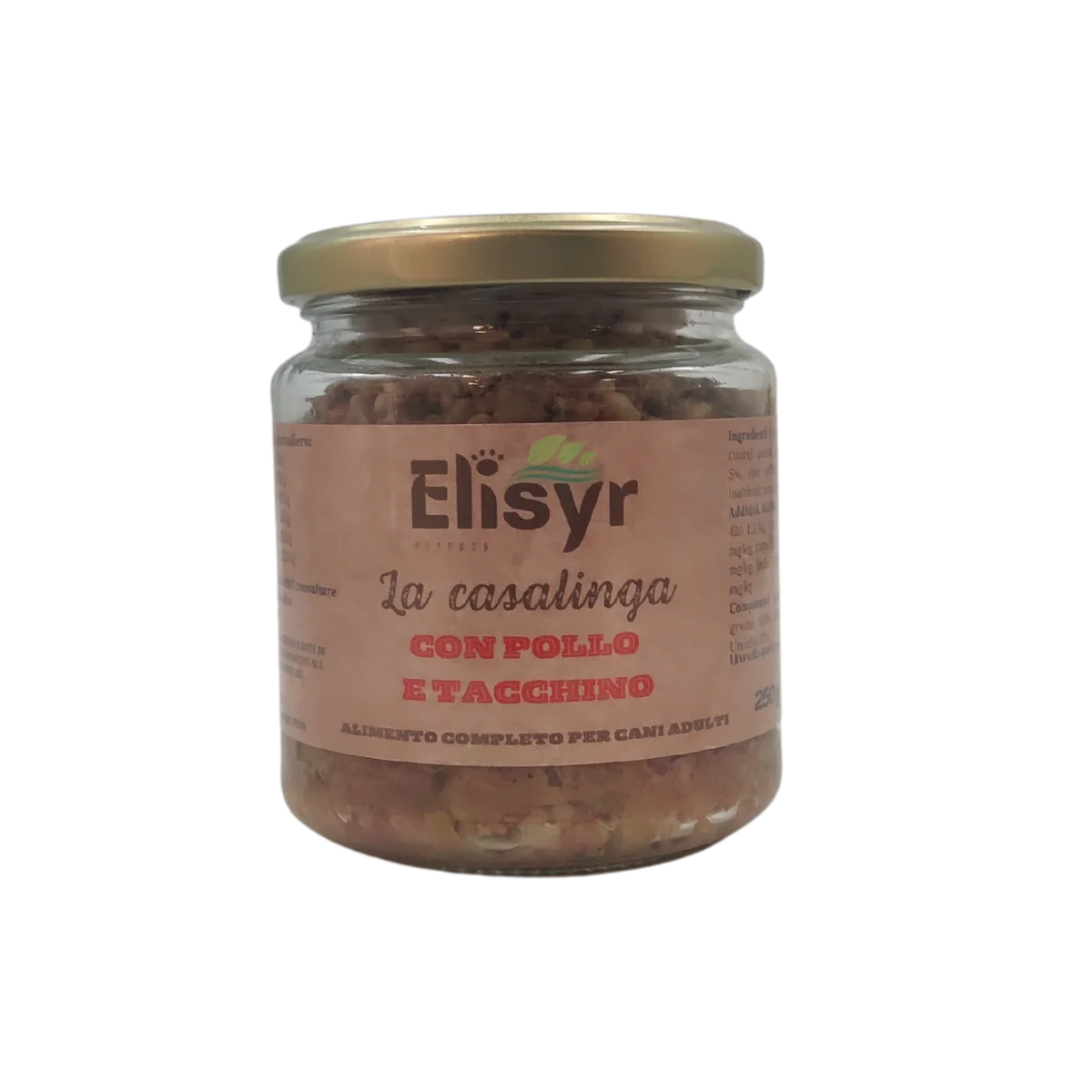 Pollo e Tacchino - Alimento completo per Cani Adulti - Elisyr La Casalinga
