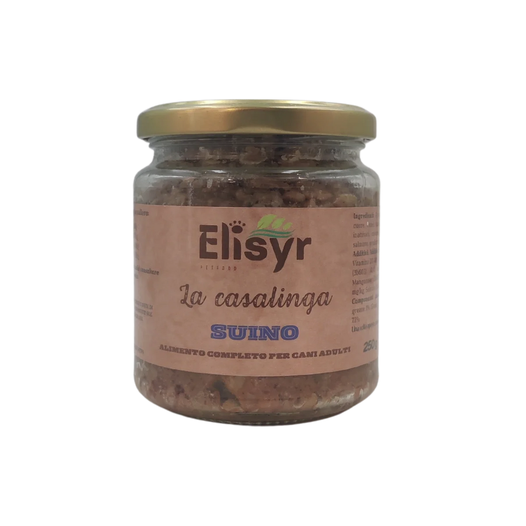 Suino - Alimento completo per Cani Adulti - Elisyr La Casalinga