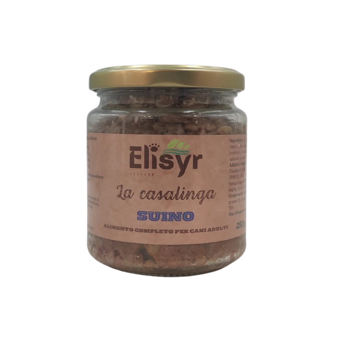 Suino - Alimento completo per Cani Adulti - Elisyr La Casalinga