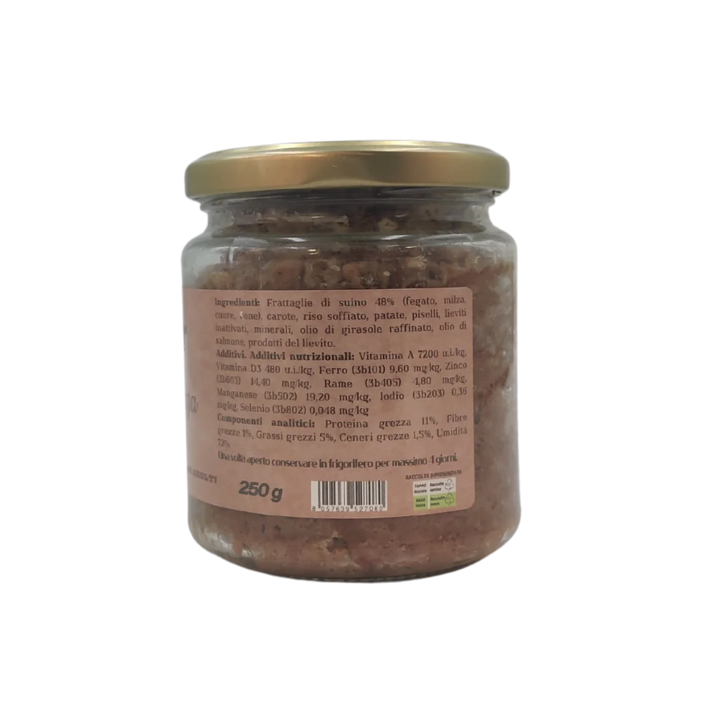 Suino - Alimento completo per Cani Adulti - Elisyr La Casalinga
