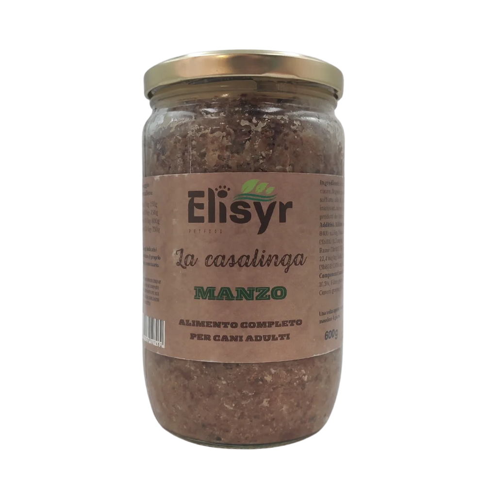 Manzo - Alimento completo per Cani Adulti - Elisyr La Casalinga