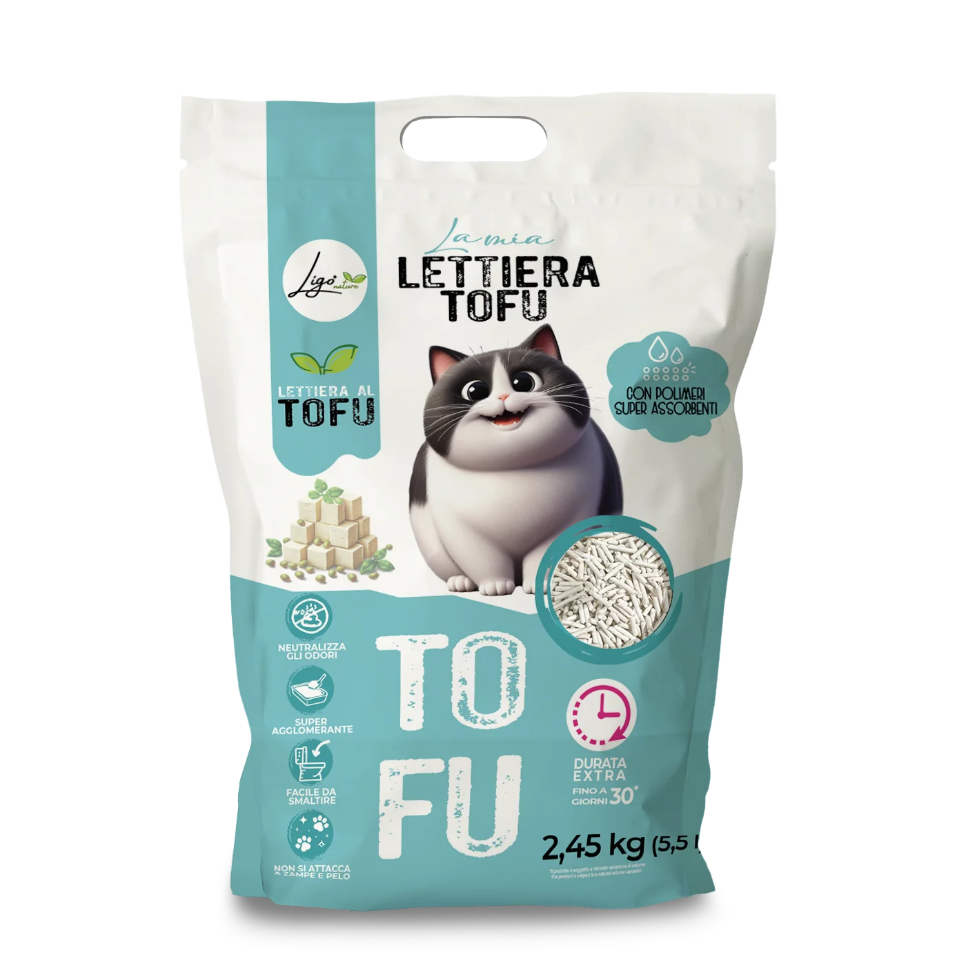 Lettiera per gatti - Tofu neutro - Ligo Nature