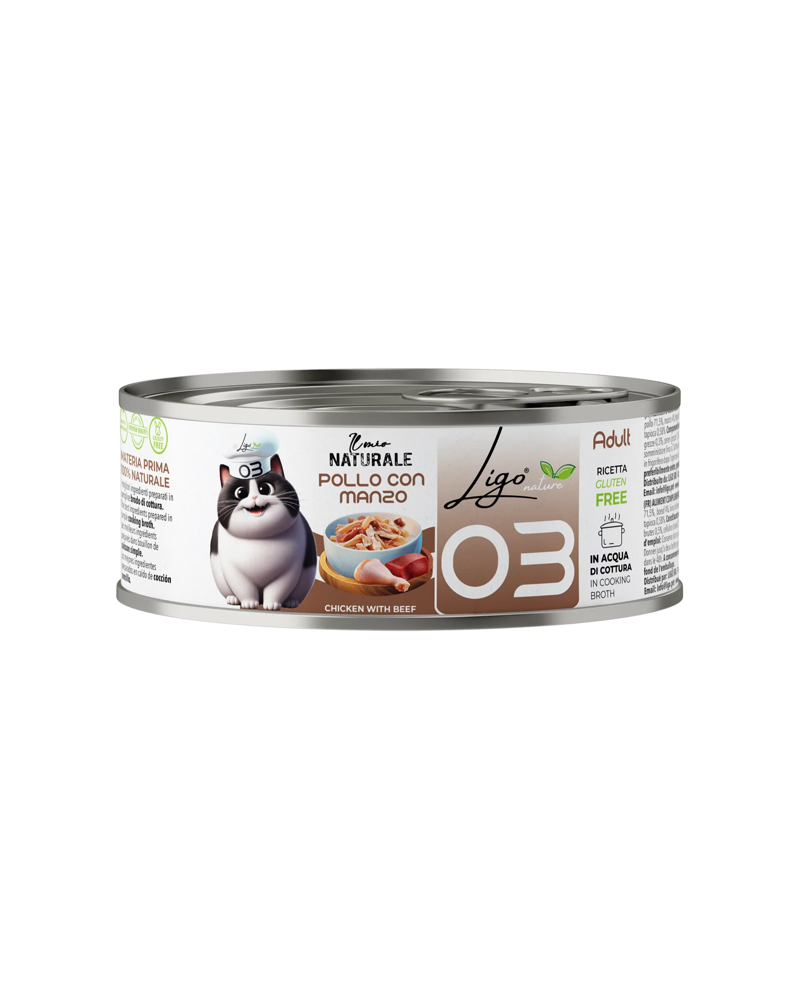 Ligo Nature - Pollo con manzo - 85gr