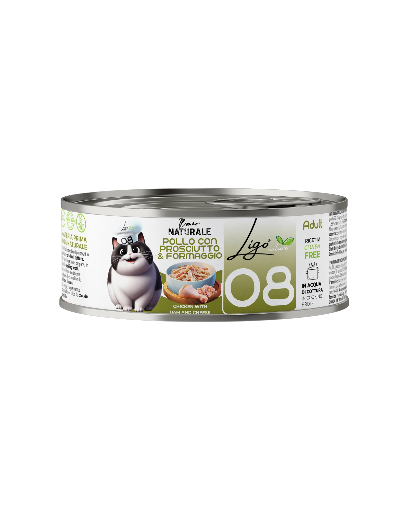 Ligo Nature - Pollo con prosciutto e formaggio - 85gr