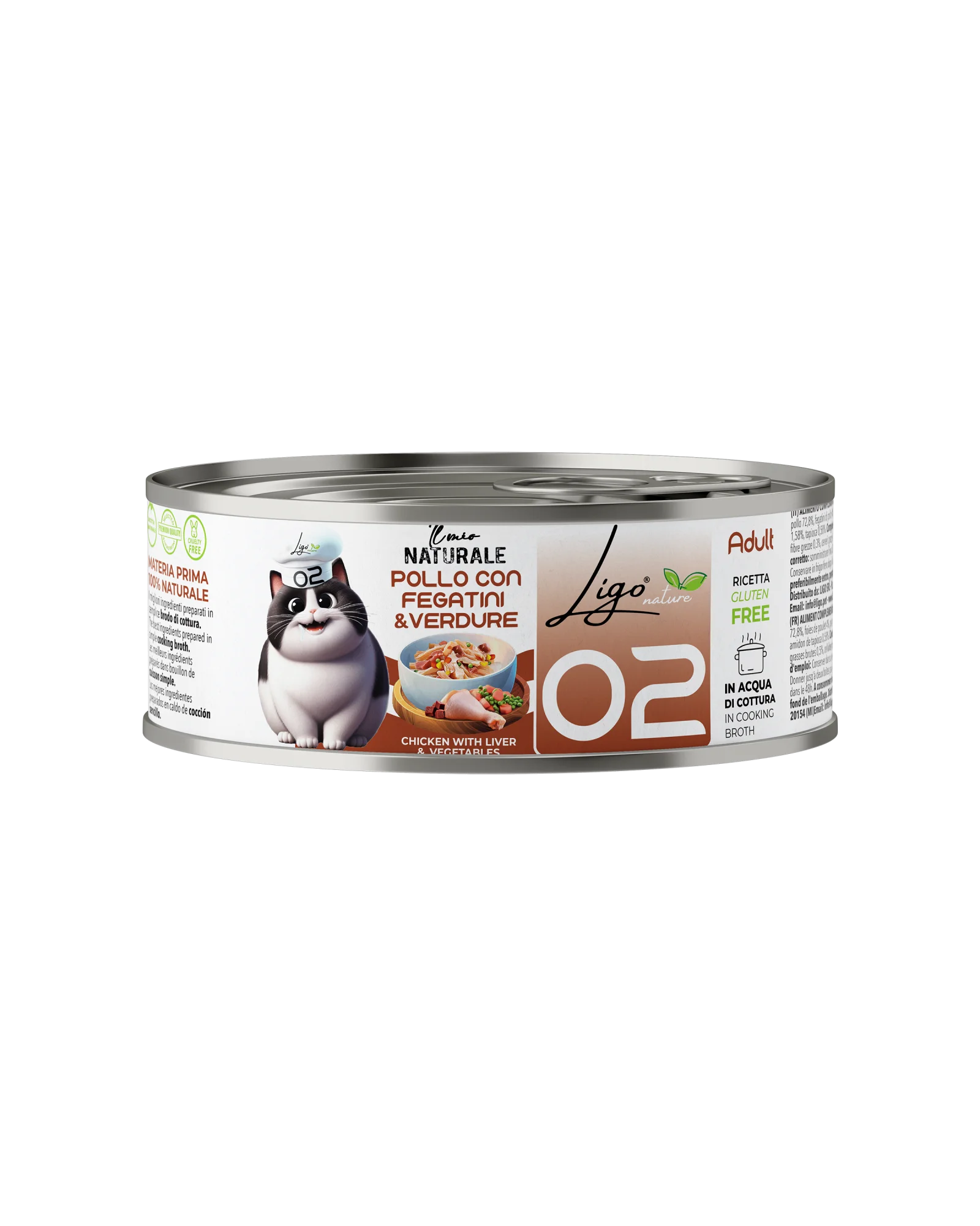 Ligo Nature - Pollo con fegatini e verdure - 85gr