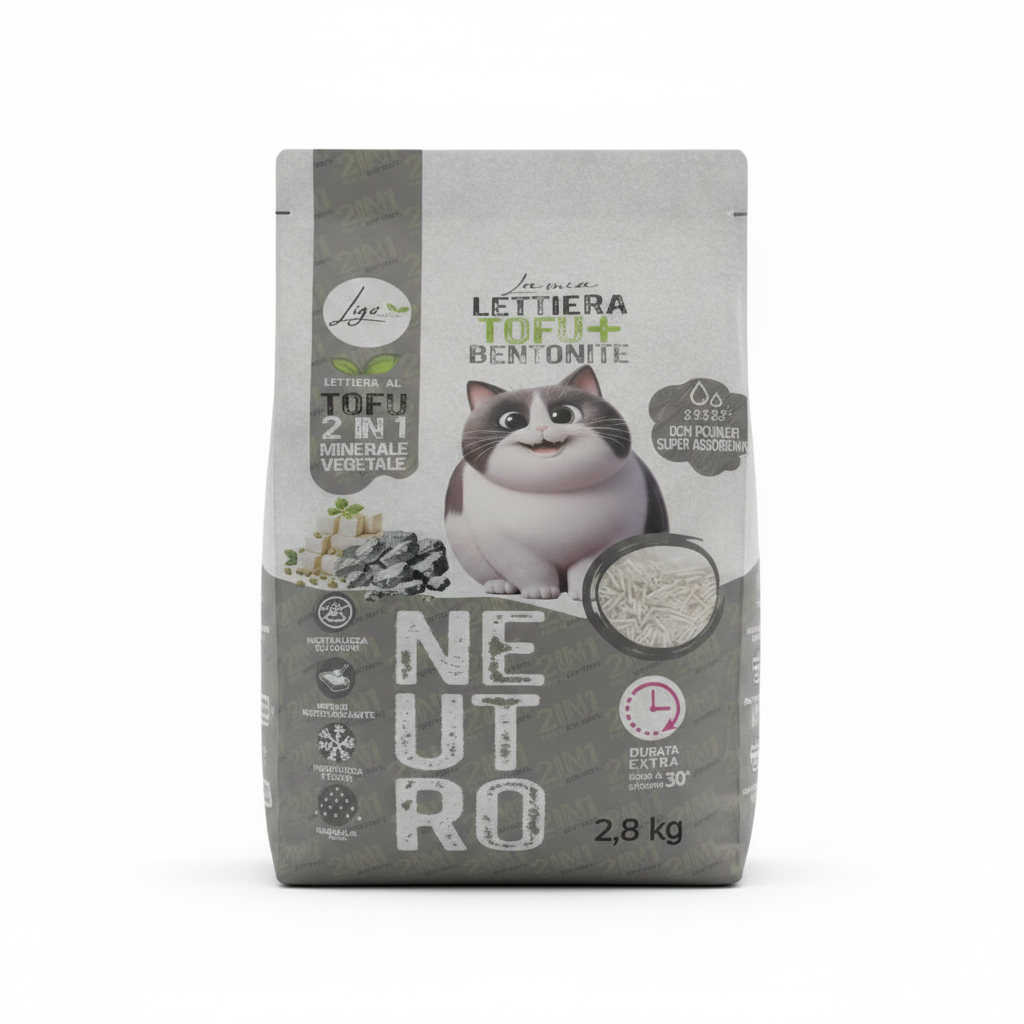 Ligo nature - Lettiera al Tofu e Bentonite - 6 litri