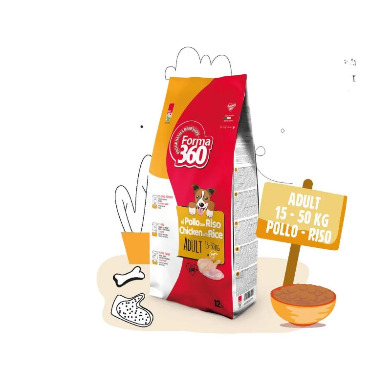 Pet 360 - ADULT 15-50 kg - POLLO e RISO