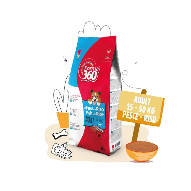 Pet 360 - ADULT 15-50 kg - PESCE e RISO