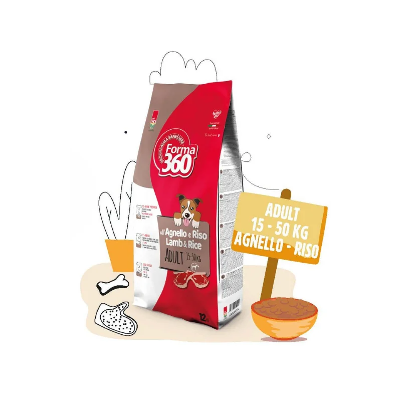 Pet 360 - ADULT 15-50 kg - AGNELLO e RISO