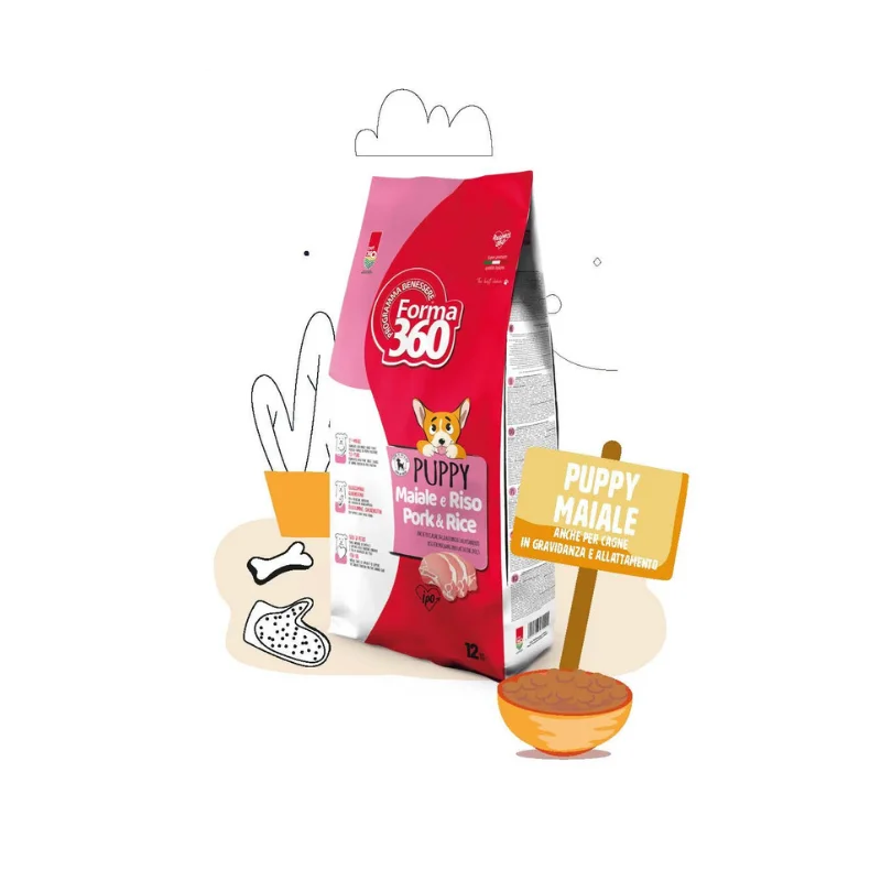 Pet 360 - PUPPY MAIALE e RISO