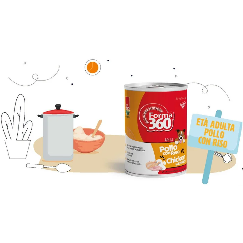 ETÀ ADULTA - POLLO CON RISO - 400 gr