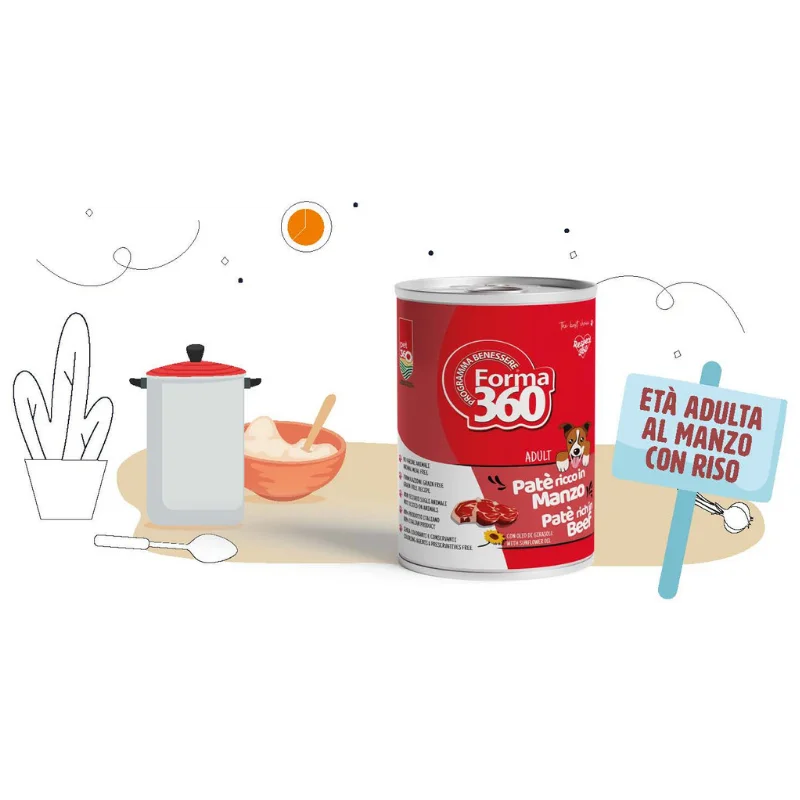 ETÀ ADULTA - MANZO CON RISO - 400 gr