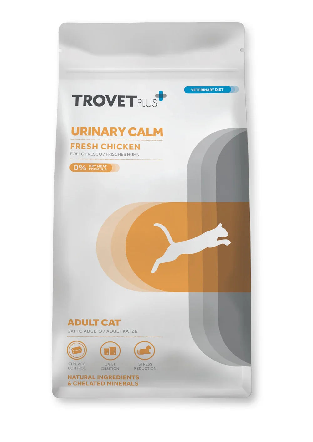 TrovetPlus Urinary Calm - Pollo - Crocchette per gatti adulti con problemi alle vie urinarie