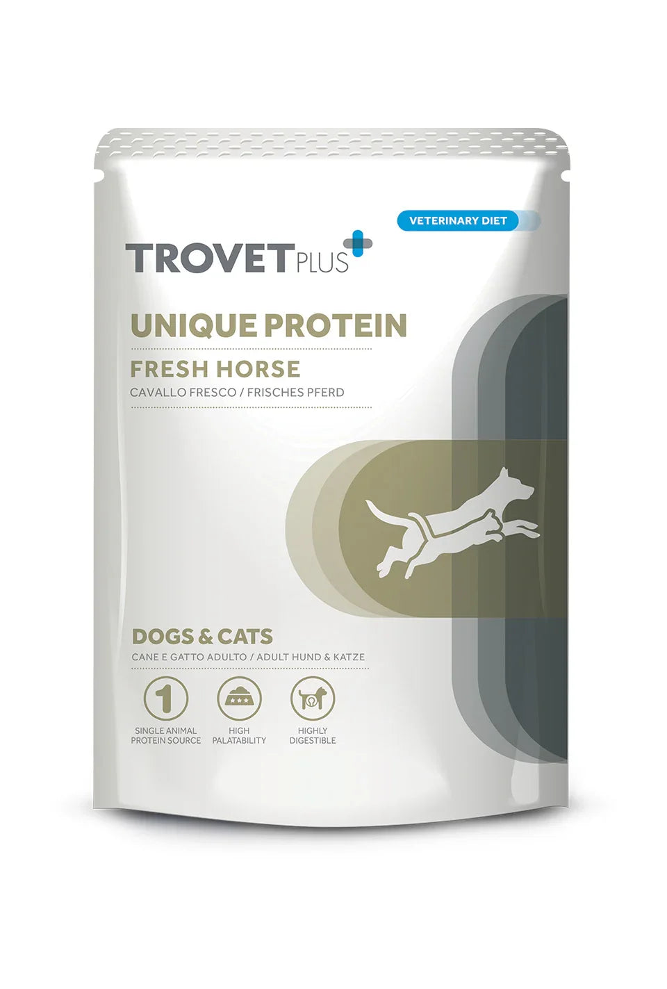 TrovetPlus Unique Protein - Cavallo - Integratore ipoallergenico monoproteico per cani e gatti