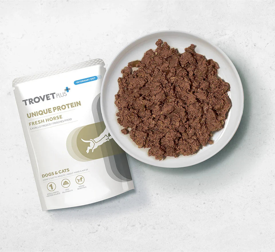 TrovetPlus Unique Protein - Cavallo - Integratore ipoallergenico monoproteico per cani e gatti