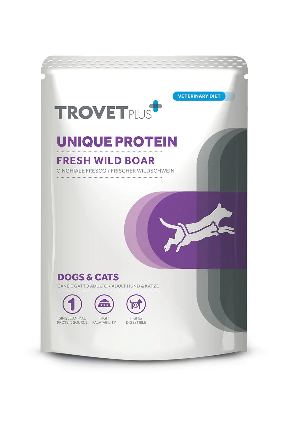 TrovetPlus Unique Protein - Cinghiale - Integratore ipoallergenico monoproteico per cani e gatti