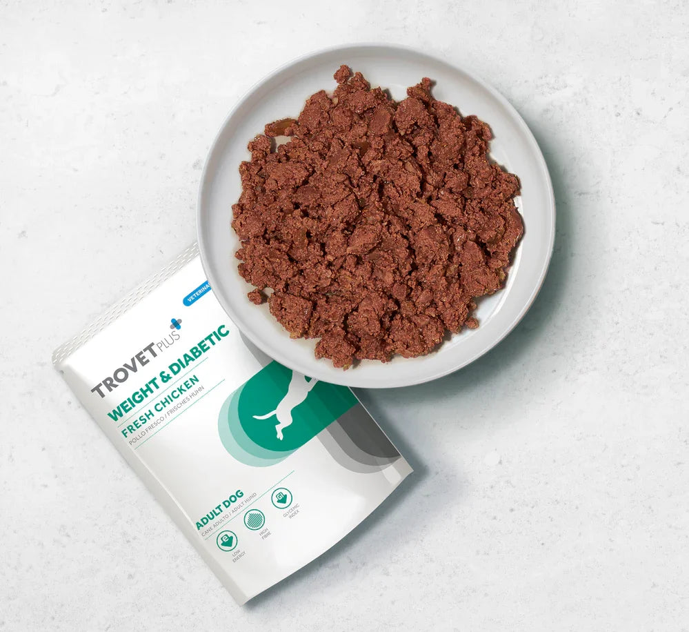 TrovetPlus Weight & Diabetic - Pollo - Alimento dietetico per cani adulti sovrappeso o diabetici