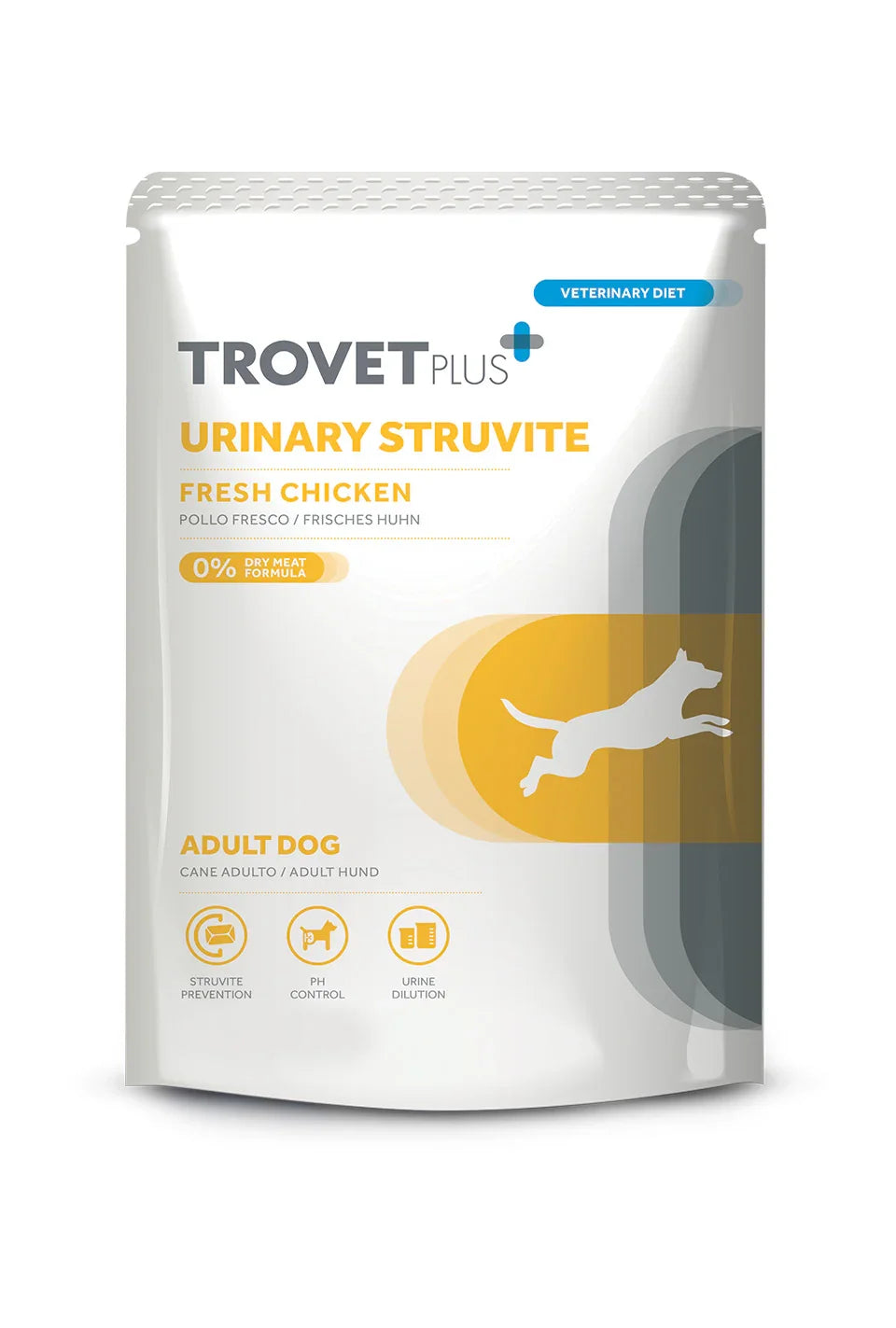 TrovetPlus Urinary Struvite - Pollo - Alimento dietetico per cani  adulti con calcoli di struvite