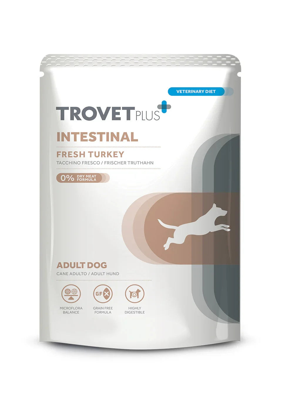 TrovetPlus Intestinal - Tacchino - Alimento ipoallergenico per la digestione per Cani Adulti - Grain Free