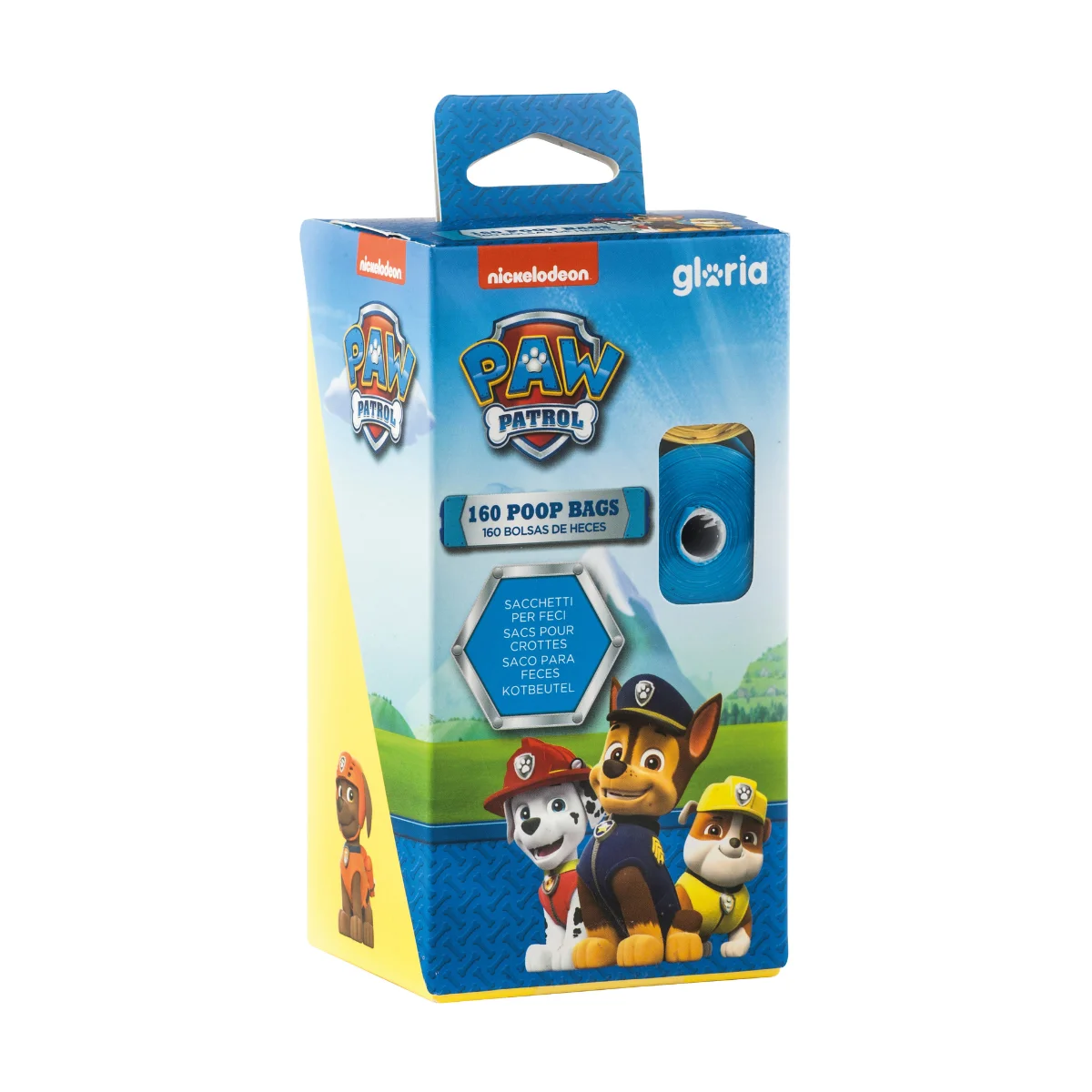 160 Sacchetti per feci Biodegradabili -  Con Profumo - Paw Patrol