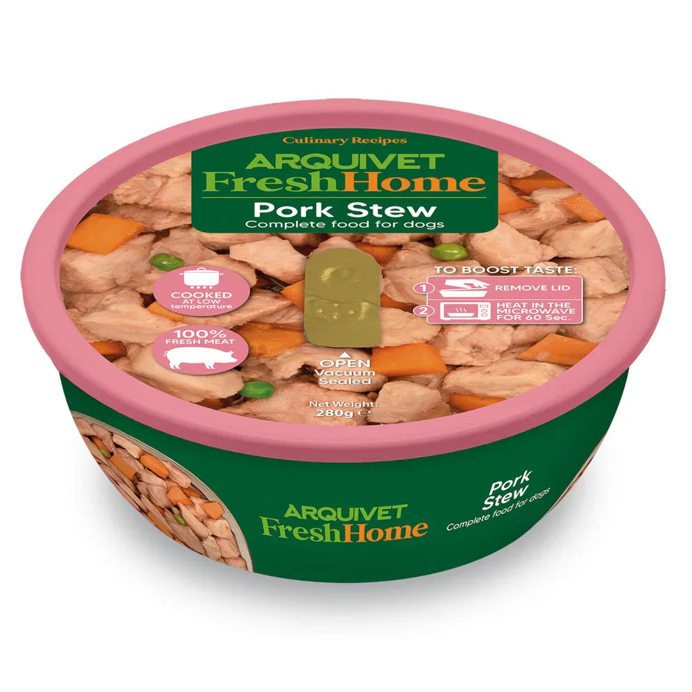 Arquivet FreshHome - Stufato di Maiale per Cani - Grain Free - 280 gr