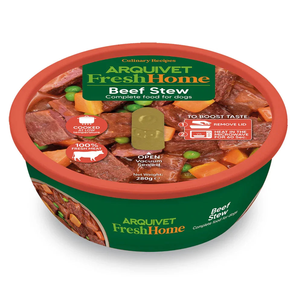 Arquivet FreshHome - Spezzatino di Manzo per Cani - Grain Free - 280 gr