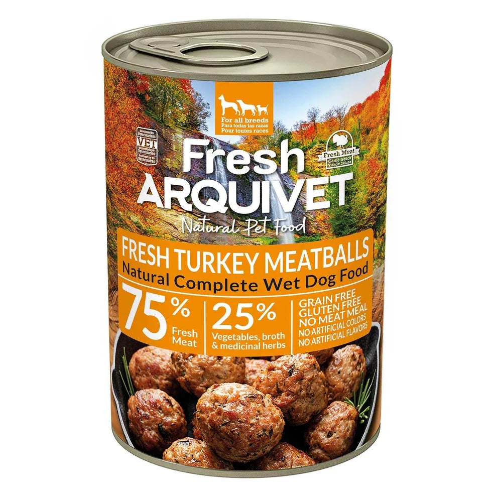 Arquivet Fresh - Polpette di Tacchino per Cani - Gluten free e Grain free - 400 gr