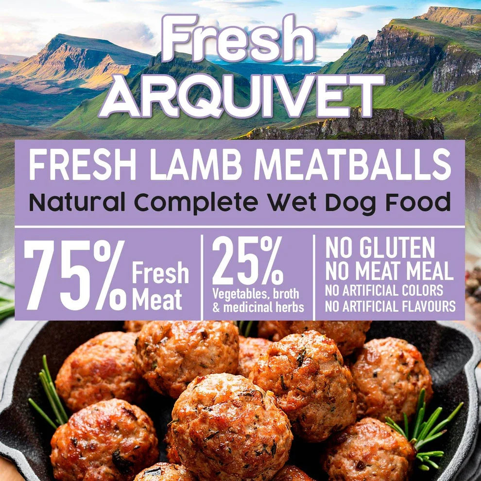 Arquivet Fresh - Polpette di Agnello per Cani - Gluten free e Grain free - 400 gr