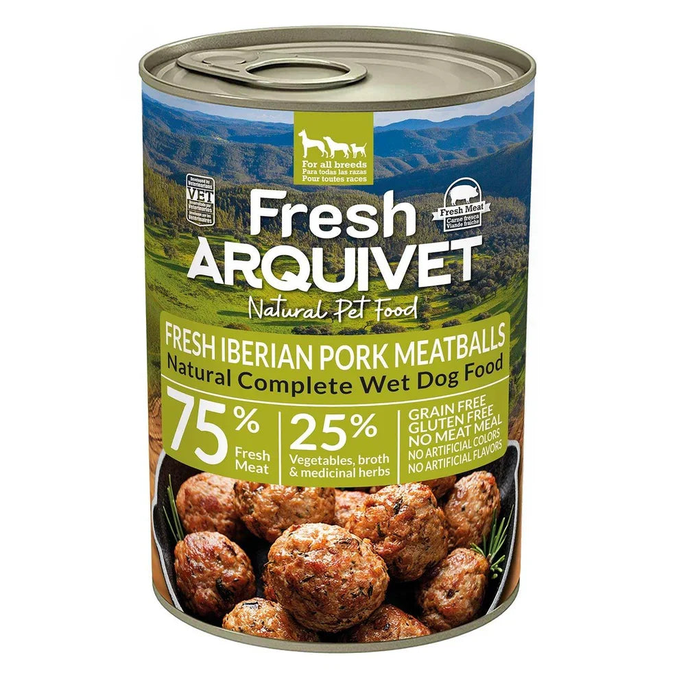 Arquivet Fresh - Polpette di Maiale Iberico per Cani - Gluten free e Grain free - 400 gr