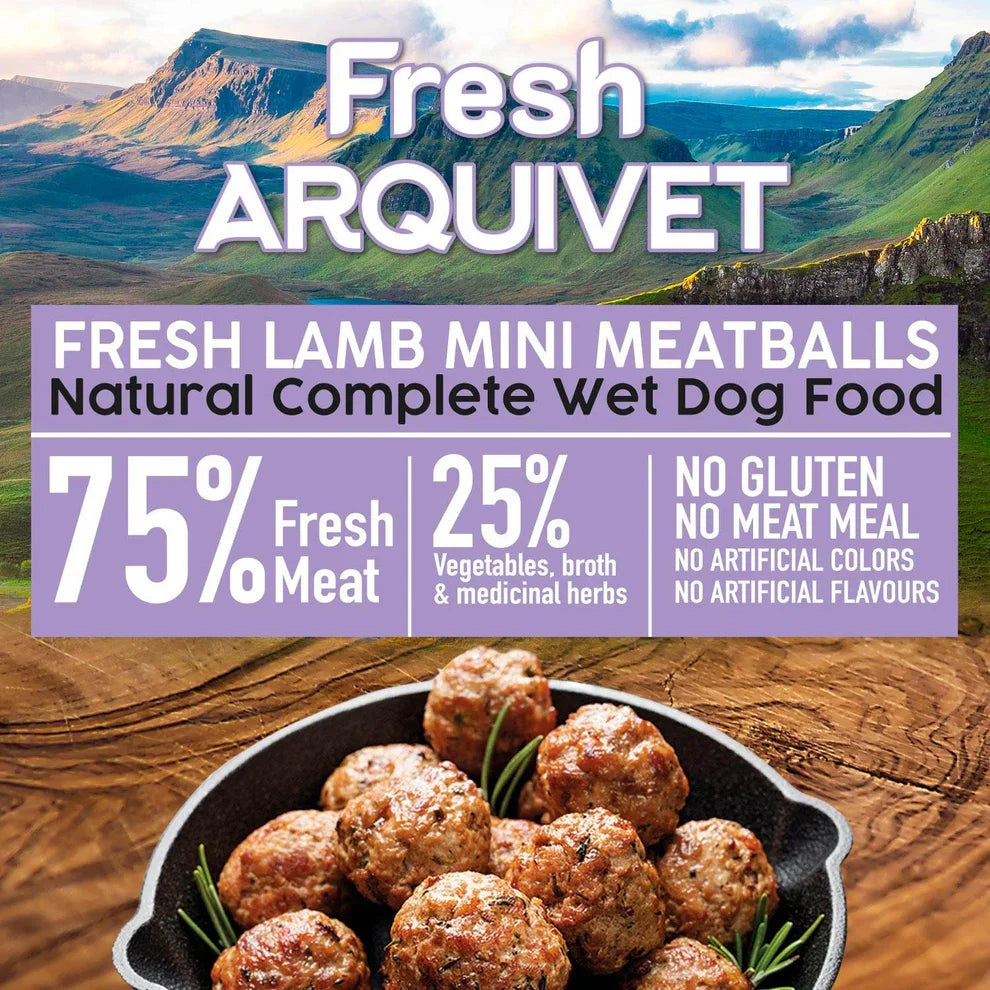 Arquivet Fresh - Polpettine di Agnello per Cani - Gluten free e Grain free - 200 gr