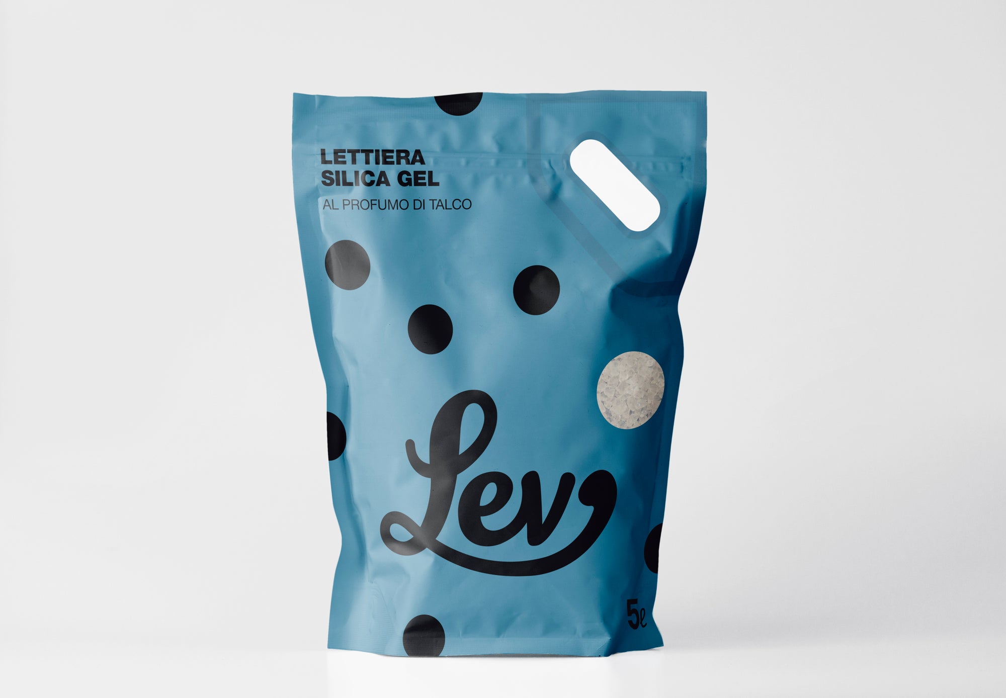 Lev - Lettiera per gatti Silica Gel Talco 5L