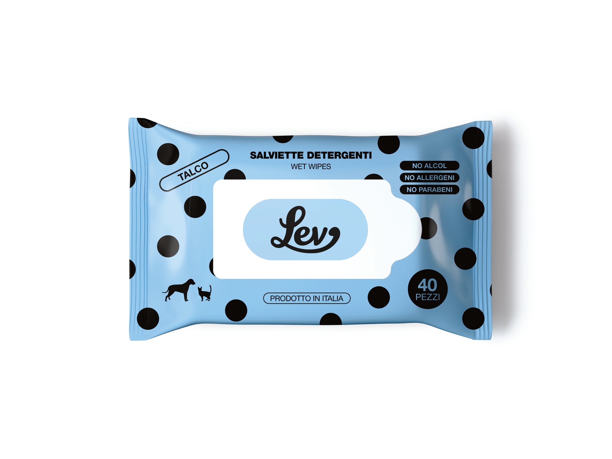 Lev- Salviette per animali 22x28 Talco