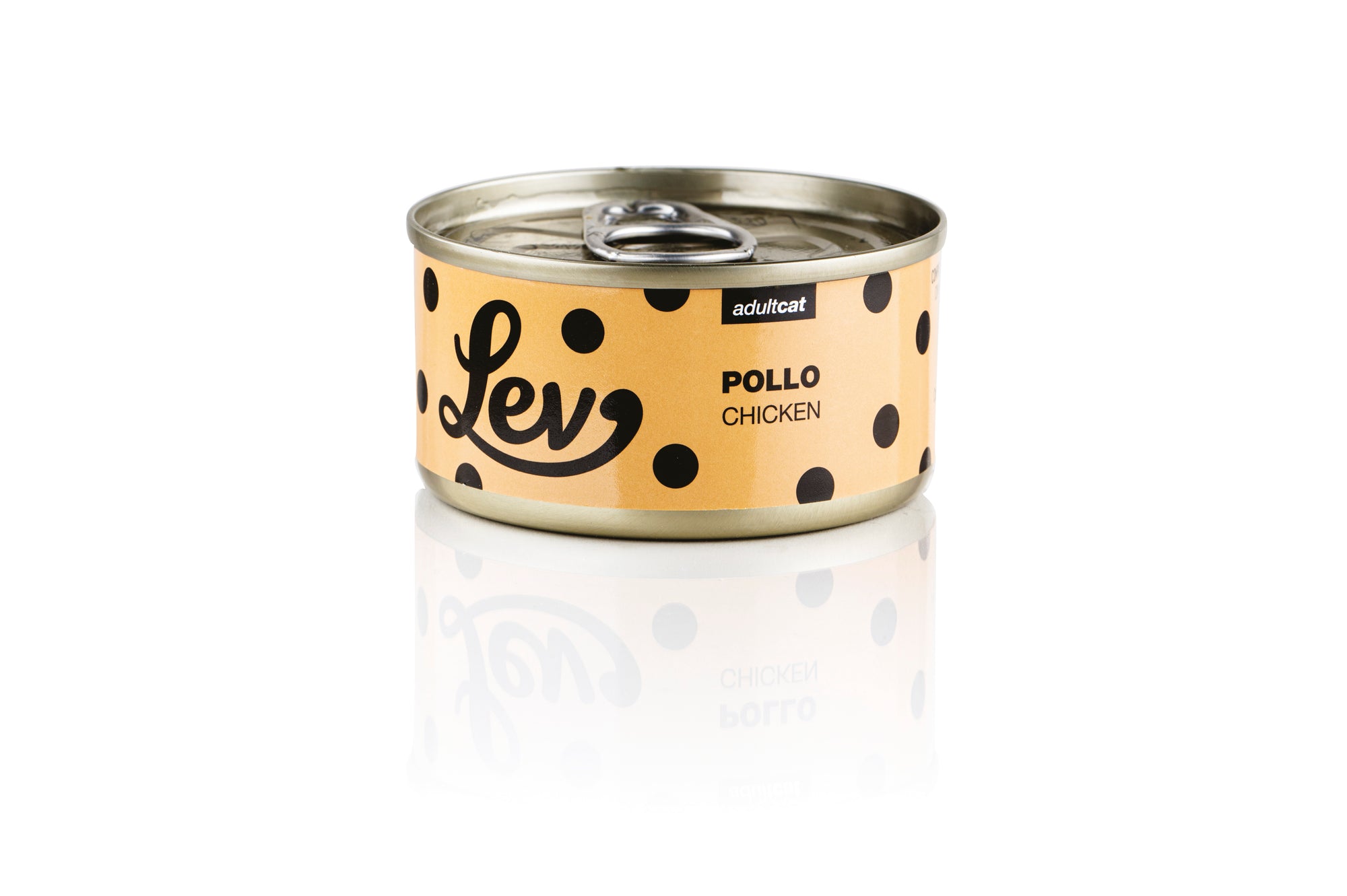 Lev - Umido Gatto - Pollo - Acqua di cottura - Lattina 70g