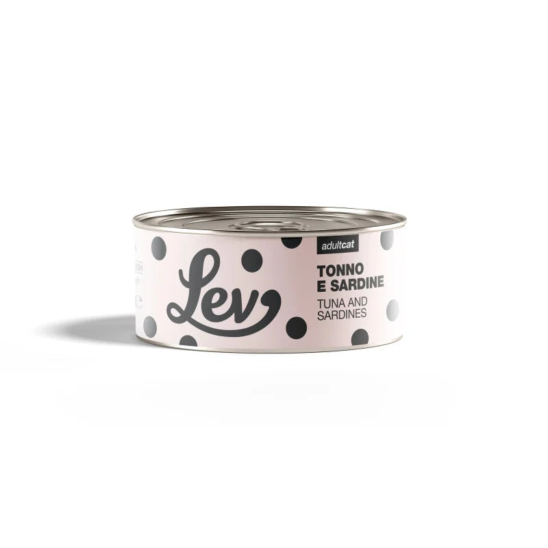 Lev Tonno e Sardine - Cibo umido per gatti adulti - 140 g