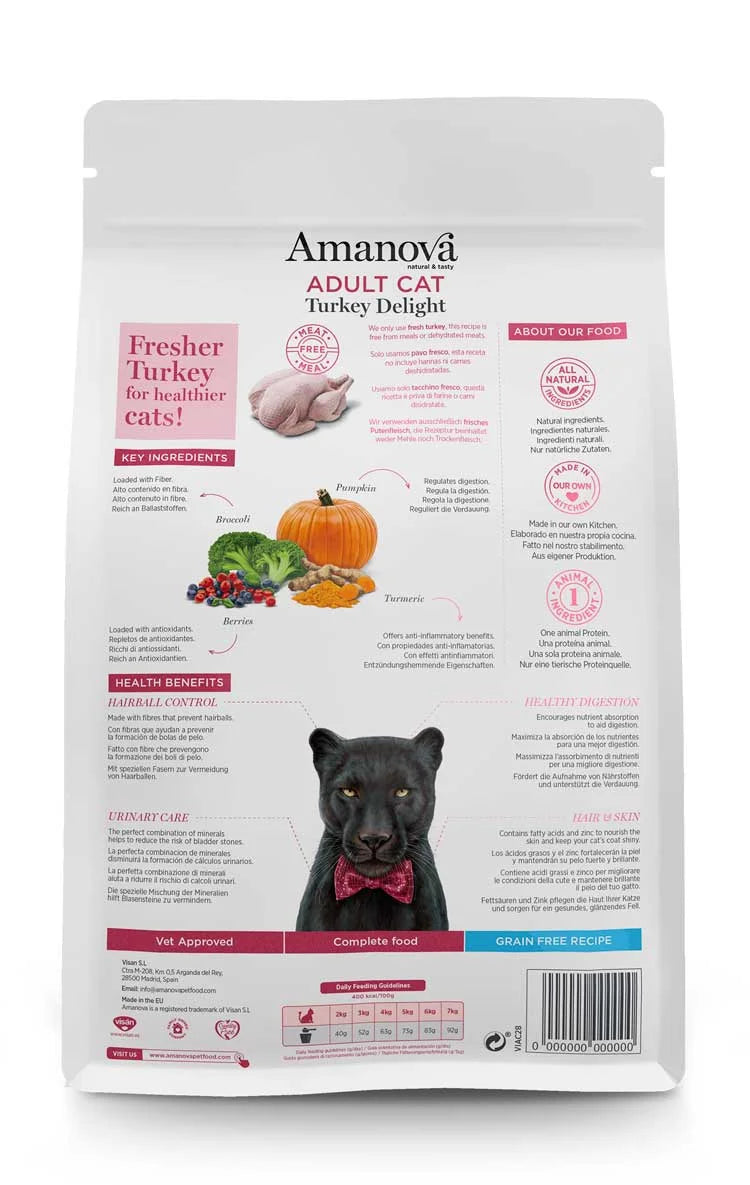 Amanova - Adult Cat - Turkey Delight - Tacchino fresco