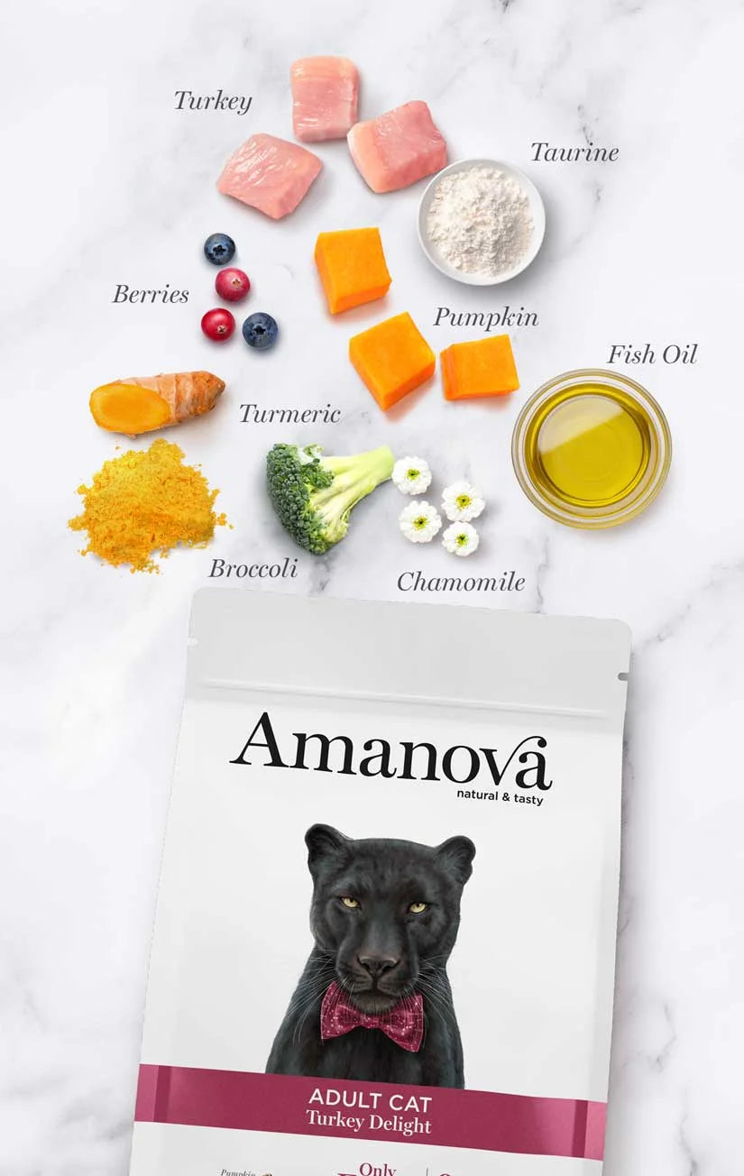 Amanova - Adult Cat - Turkey Delight - Tacchino fresco