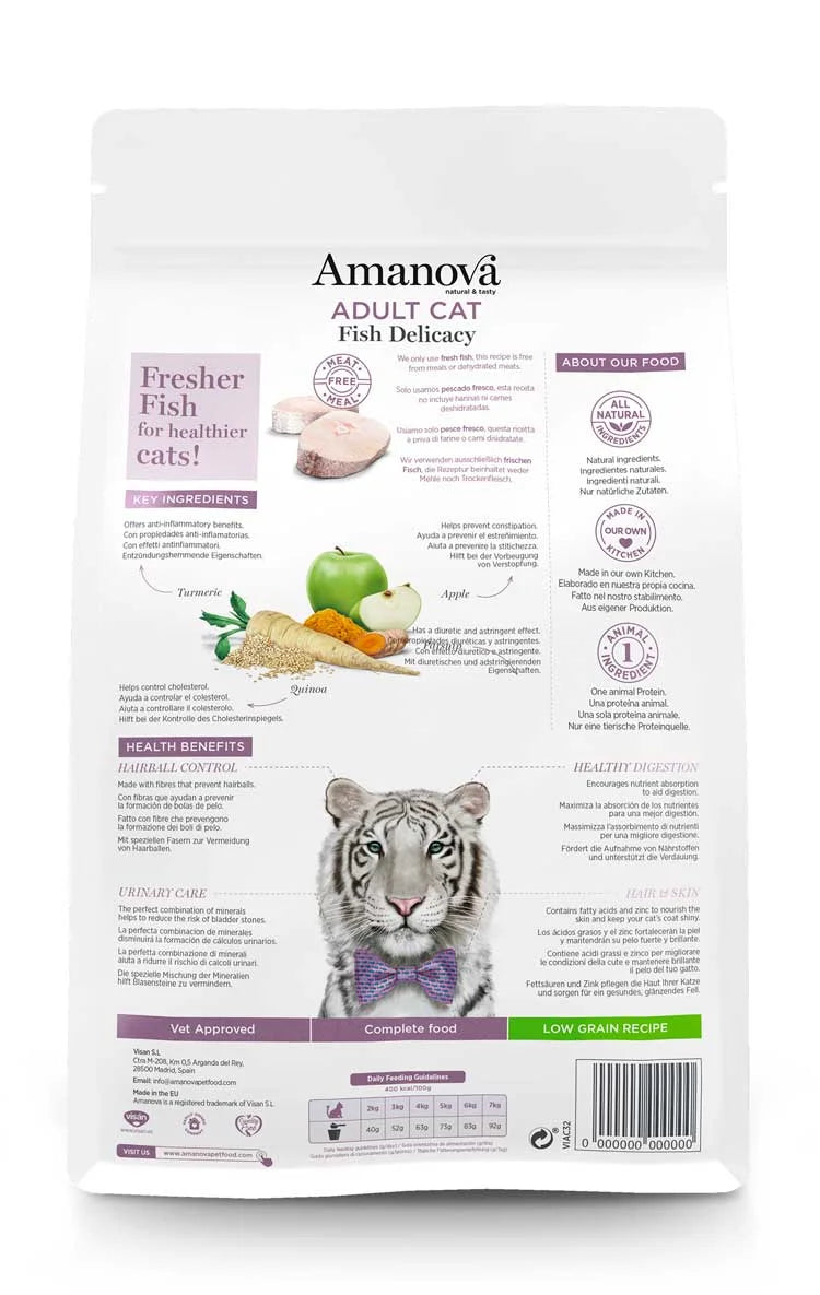 Amanova - Adult Cat - Fish Delicacy - Pesce bianco fresco