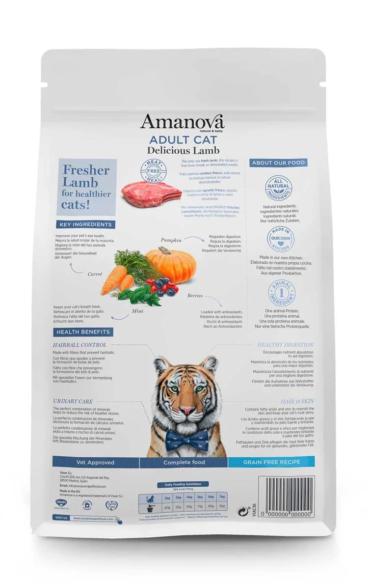 Amanova - Adult Cat - Delicious Lamb - Agnello fresco