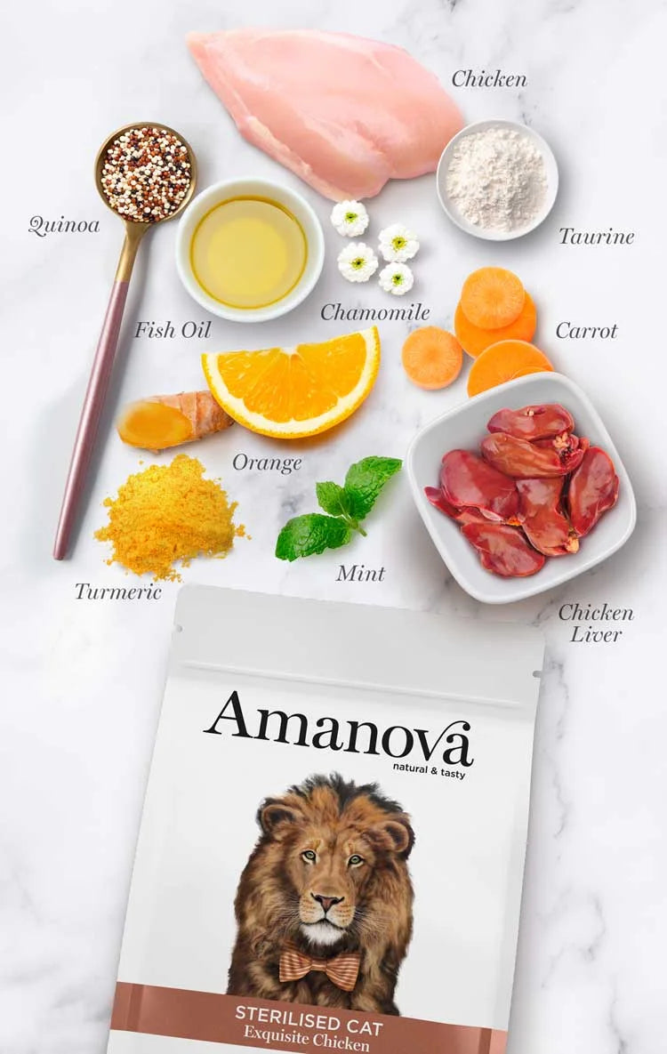 Amanova - Sterilised Cat - Exquisite Chicken - Pollo fresco