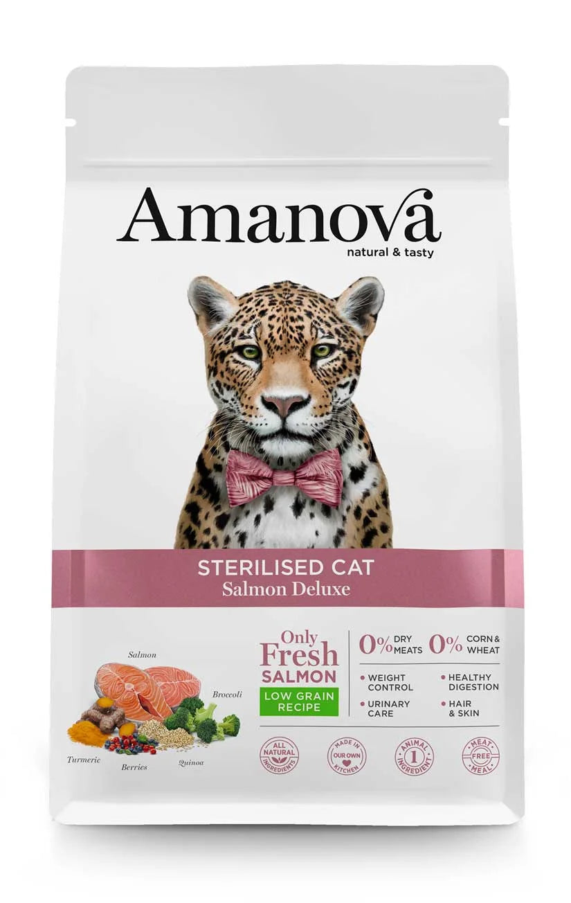 Amanova - Sterilised Cat - Salmon Deluxe - Salmone fresco