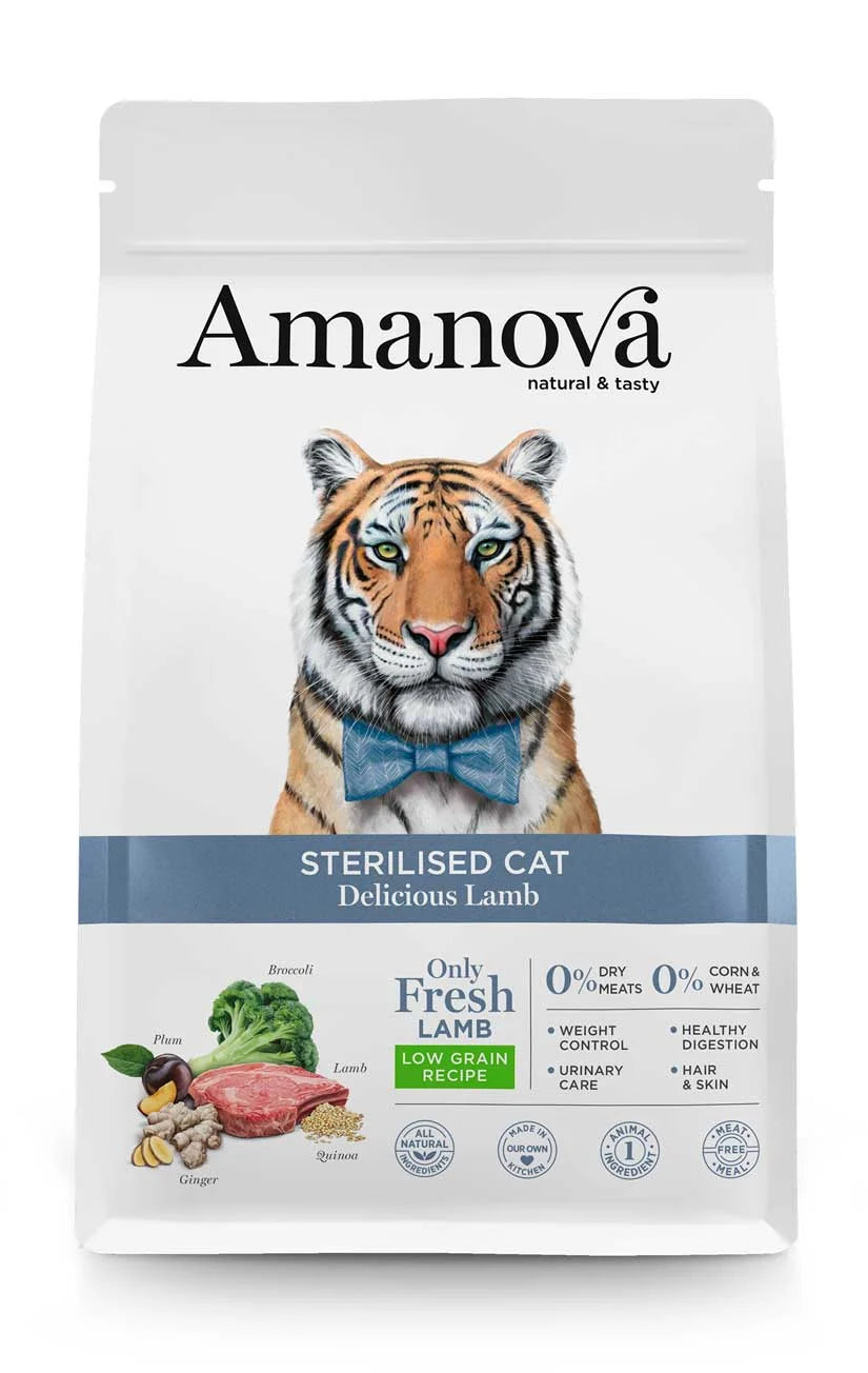 Amanova - Sterilised Cat - Delicious Lamb - Agnello fresco