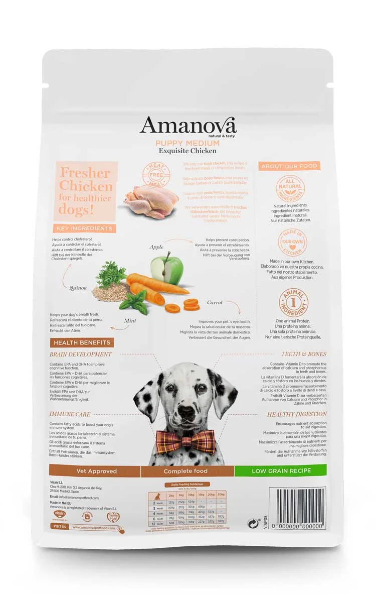 Amanova - Puppy medium - Exquisite Chicken - Pollo fresco