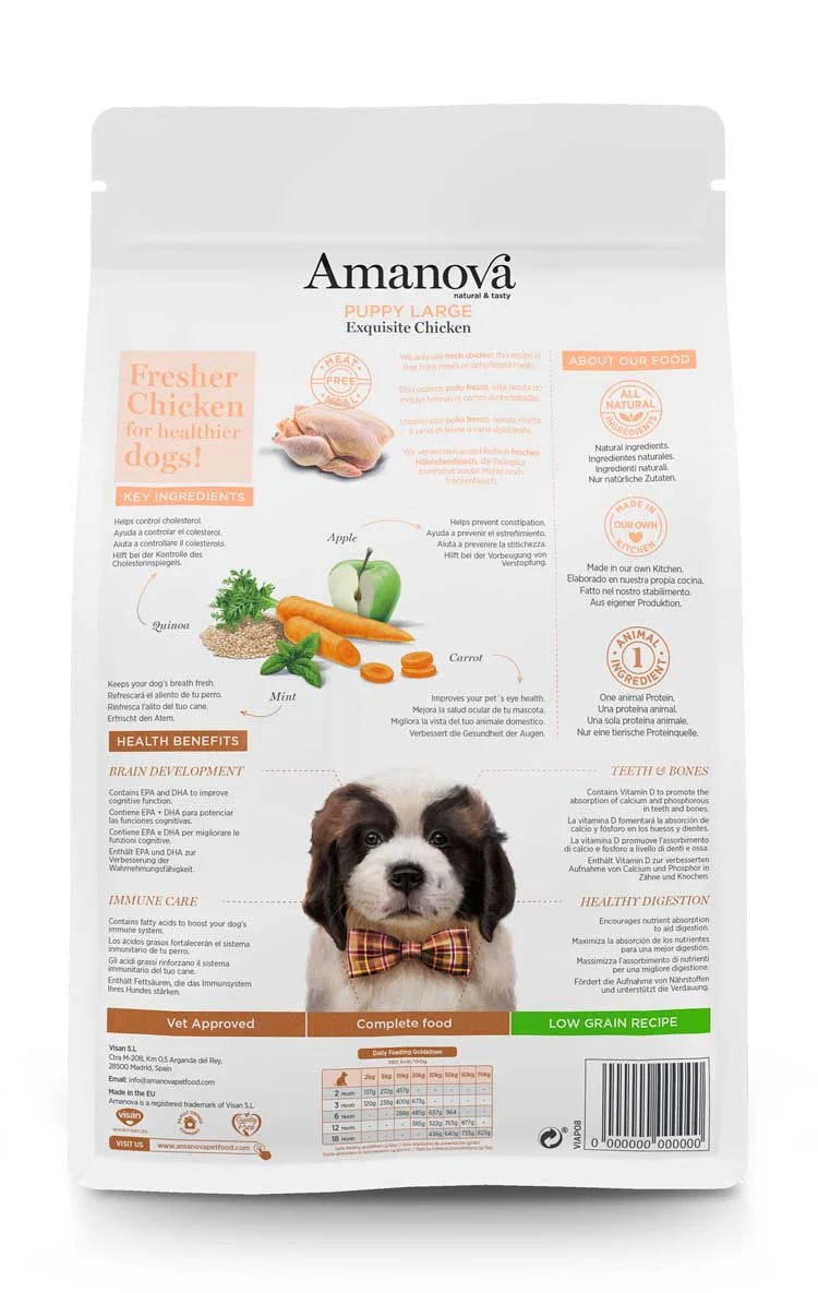 Amanova - Puppy large - Exquisite Chicken - Pollo fresco - 12 kg