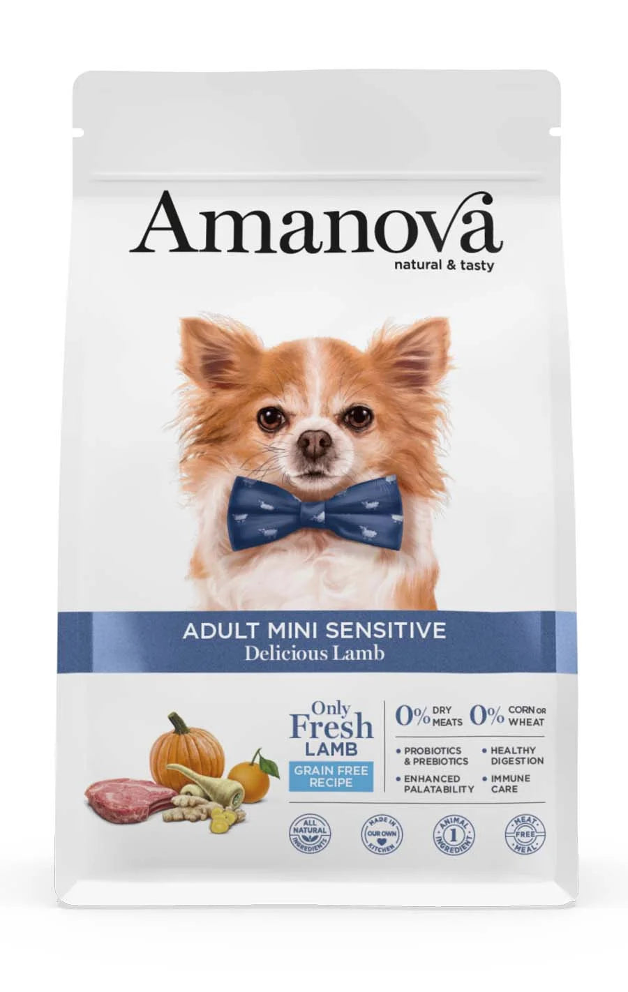 Amanova - Adult mini sensitive - Delicious Lamb - Agnello fresco