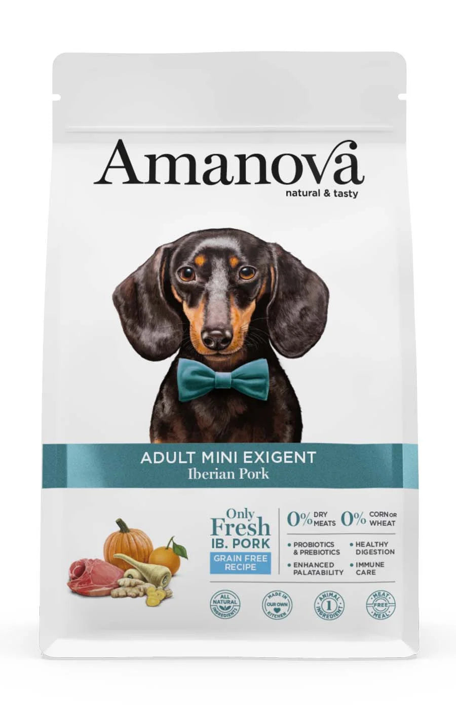 Amanova - Adult mini exigent - Iberian Pork - Maiale iberico fresco